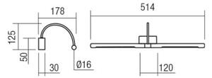 Redo 01-3466 - LED Obrazové svietidlo KENDO LED/11W/230V 51,4 cm CRI 92 biela