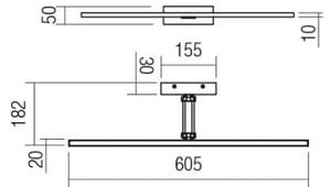 Redo 01-3462 - LED Obrazové svietidlo LINEAR LED/8W/230V 60,5 cm CRI 92 biela