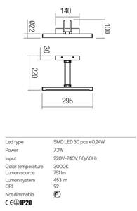 Redo 01-3472 - LED Obrazové svietidlo IKON LED/7,3W/230V 29,5 cm CRI 92 mosadz