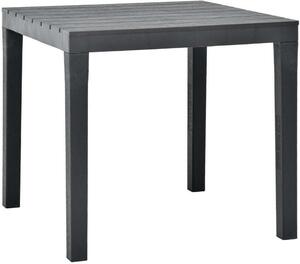 Maison Exclusive - Záhradný stôl antracit 78x78x72 cm plast