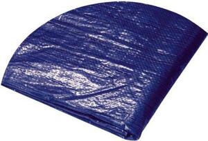 Plachta zakrývacia guľatá, Ø 5 - 5,5 m, 120 g/m2, modro - strieborná