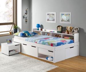 POSTEĽ S ÚLOŽNÝM PRIESTOROM, 90/200 cm biela MID.YOU - Online Only detský nábytok, Online Only
