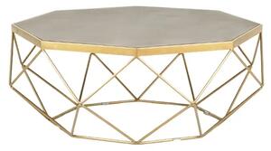LivinHill Konferenční stolek Glamour 106 cm zlatý/šedý