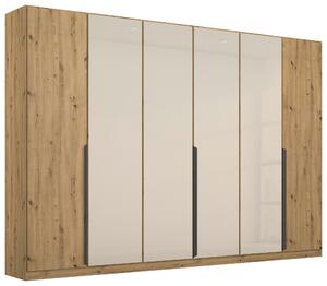 SKRIŇA S OTOČNÝMI DVERAMI, šampanská, dub artisan, 271/210/54 cm Rauch Möbel - Online Only zostavy, Online Only
