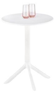HALMAR Záhradný okrúhly stôl CALVO 60 cm biely