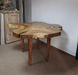 Stôl jedálenský TROPIC II, exotické drevo SUAR, natural