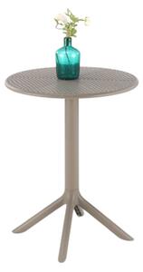 HALMAR Záhradný okrúhly stôl CALVO 60 cm khaki