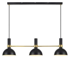 Markslöjd 106971 - Luster na lanku LARRY 3xE27/60W/230V čierna/zlatá