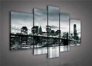 Obraz na plátne, rozmer 170 x 100 cm, Brooklyn Bridge, IMPOL TRADE 154S4A