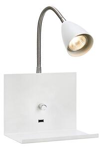 Markslöjd 107140 - Stmievateľné nástenné svietidlo s USB LOGI 1xGU10/7W/230V