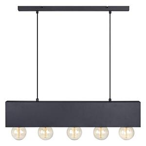 Markslöjd 107037 - Luster na lanku COUTURE 5xE27/40W/230V čierna