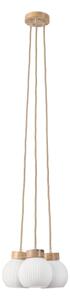 Luster na lanku LOOMIS 3xE27/15W/230V 130 cm béžová/dub