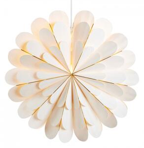 Markslöjd 705309 - Vianočná dekorácia MARIGOLD 1xE14/25W/230V pr. 60 cm biela