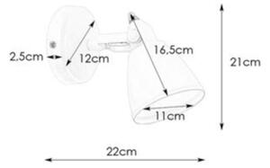 Markslöjd 108084 - Kúpeľňové nástenné svietidlo FJÄLLBACKA 1xG9/20W/230V IP44