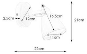 Markslöjd 108082 - Kúpeľňové nástenné svietidlo FJÄLLBACKA 1xG9/20W/230V IP44