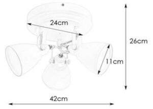 Markslöjd 108083 - Kúpeľňové bodové svietidlo FJÄLLBACKA 3xG9/20W/230V IP44 biela