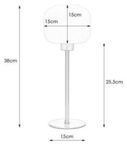 Markslöjd 108121 - Stolná lampa SOBER 1xE27/60W/230V matný chróm