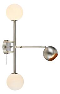 Markslöjd 108256 - Nástenné svietidlo BESIDE 2xG9/20W/230V + 1xGU10/7W/230V chróm