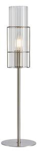 Markslöjd 108557 - Stolná lampa TUBO 1xE14/40W/230V 50 cm lesklý chróm/číra