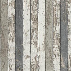 Vliesové tapety, drevené laty farebné, Wood´n Stone 959142, A.S. Création, rozmer 10,05 m x 0,53 m