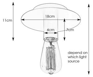 Markslöjd 108540 - Stropné svietidlo PIATTO 1xE27/40W/230V čierna