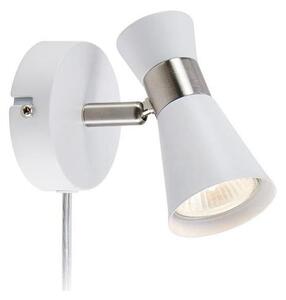 Markslöjd 108627- Nástenné bodové svietidlo FOLIE 1xGU10/7W/230V biela/matný chróm