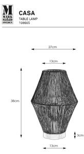 Markslöjd 108665 - Stolná lampa CASA 1xE27/40W/230V mosadz