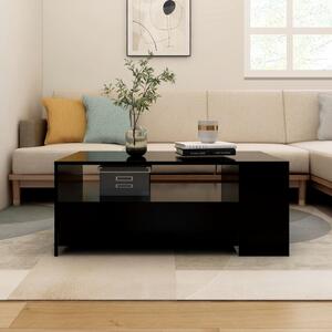 Konferenčný stolík čierny 102x55x42 cm kompozitné drevo