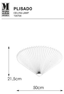 Markslöjd 108708 - Stropné svietidlo PLISADO 3xE14/40W/230V pr. 50 cm šedá
