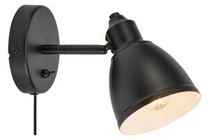 Markslöjd 108712 - Nástenná lampa STORY 1xE14/40W/230V čierna