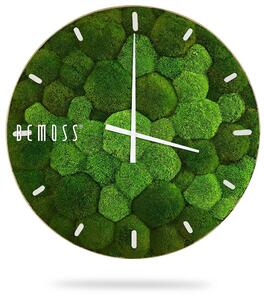 Machové hodiny BOLMOSS DUO Natural s ciferníkom - Priemer 40 cm