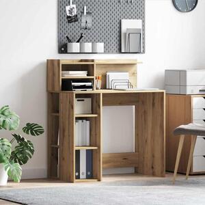 Maison Exclusive – písací stôl z drevovláknitej dosky s povrchovou úpravou imitujúcou orechové drevo, rozmer 90 x 48 x 101,5 cm