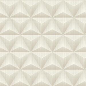 Vliesové tapety na stenu 3D geometrie hnedá UN3301, rozmer 10,05 m x 0,53 m, GRANDECO