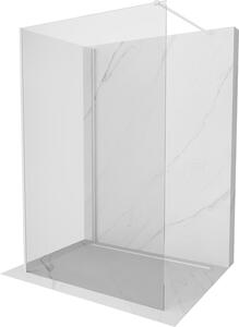 Mexen Kioto, 2-stenová sprchová zástena Walk-In 90 x 70 cm, 8mm číre sklo, biely profil, 800-090-212-20-00-070