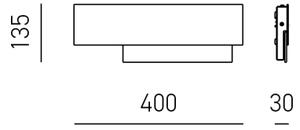 Gea Luce DOHA A P A - LED Nástenné svietidlo DOHA LED/15W/230V 40 cm chróm