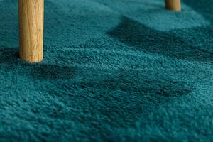 Prateľný koberec LINDO, protišmykový, Shaggy zelený