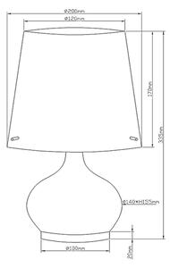 Fabas Luce 2533-34-102 - Stolná lampa ADE 1xG9/25W/230V + 1xE14/60W