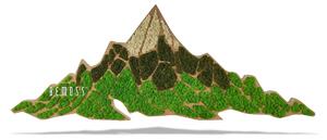 Machový obraz Hory (53×137)