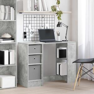 Maison Exclusive – Písací stôl, sivý betón, drevovláknitá doska, 100 x 40 x 75 cm