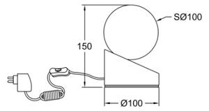 Fabas Luce 3360-30-178- LED Dotyková stmievateľná lampa GRAVITY LED/5W/230V chróm