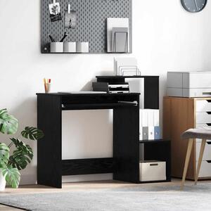 Maison Exclusive – písací stôl, čierna farba, vzhľad dubového dreva, materiál: drevotrieska