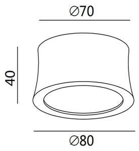Fabas 3440/71/102 - LED bodové svietidlo PONZA LED/7W/230V