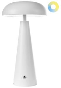 Stolná lampa biela železo bezdrôtová so stmievačom osvetlenie moderný štýl interiér