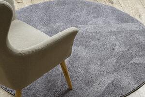 Prateľný koberec LINDO, protišmykový, Shaggy sivý