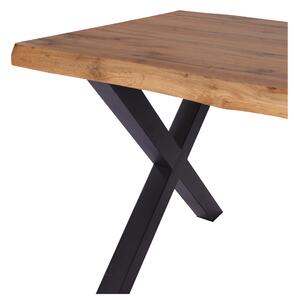 Jedálenský stôl ENRICO dub divoký/čierna