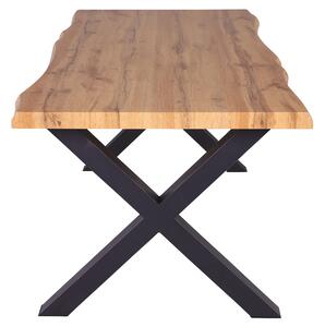 Jedálenský stôl ENRICO dub divoký/čierna