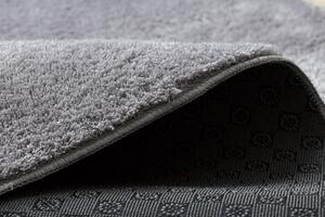 Prateľný koberec LINDO, protišmykový, Shaggy sivý
