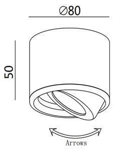 Fabas 3430/71/102 - LED bodové svietidlo ANZIO LED/6W/230V