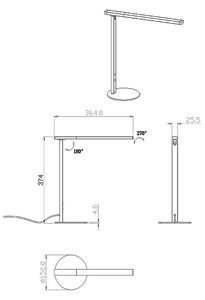 Fabas Luce 3550-30-101-LED Stmievateľná lampa IDEAL LED/10W/230V 3000-6000K čierna