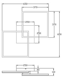 Fabas Luce 3394-65-282 - LED Stmievateľné svietidlo BARD 52W/230V 3000K antracit